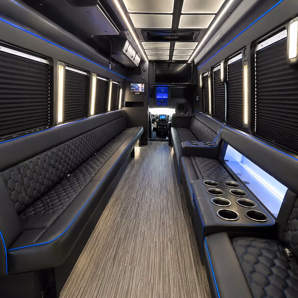 leander party bus rental interior