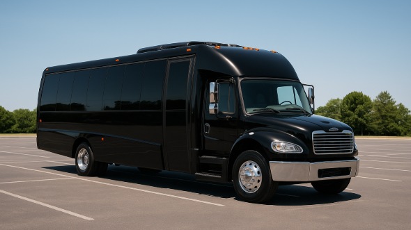 Exterior of Charter Bus Company Pflugerville's 35 Passenger Minibus in Pflugerville
