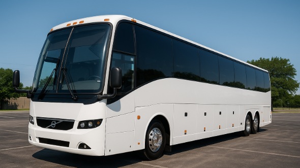 Exterior of Charter Bus Company Killeen's 50 Passenger Charter Bus in Killeen