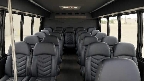 leander 30 passenger minibus inside